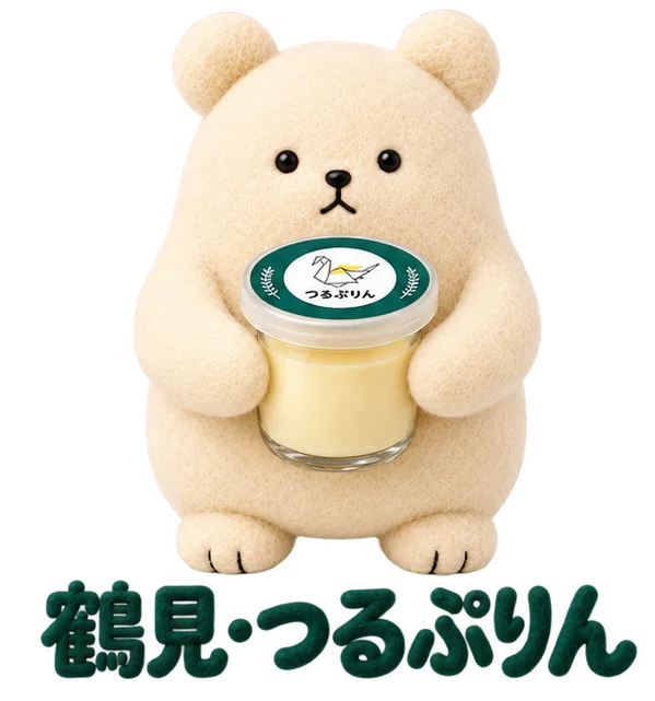 鶴見の、つるぷりんのくま
